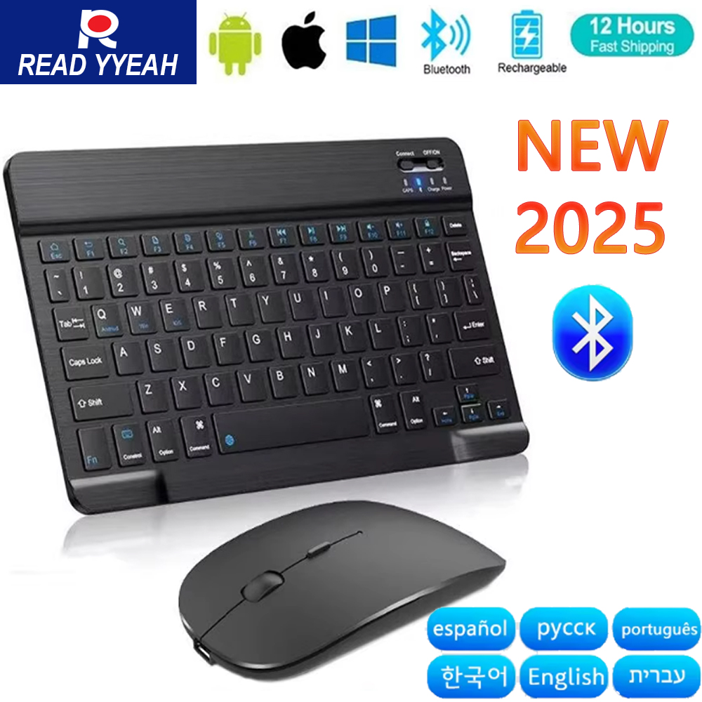 Gaming Keyboard Mouse Wireless - ใหม่ 2025 บลูทูธคีย์บอร์ดไร้สายเมาส์สำหรับไอโอเอส แอนดรอยด์ วินโดวส์แท็บเล็ตสำหรับไอแพด เสี่ยวมี่