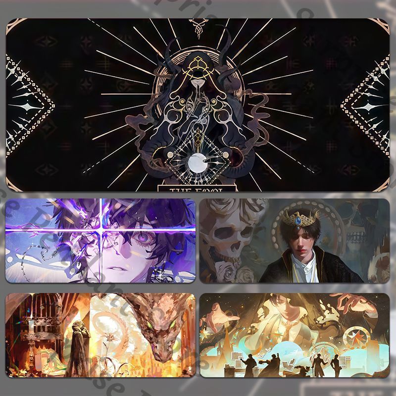 Gaming Keyboard And Mouse Set - แผ่นรองเมาส์อนิเมะ Lord of Mysteries ขนาดใหญ่พิเศษ สำหรับเล่นเกม