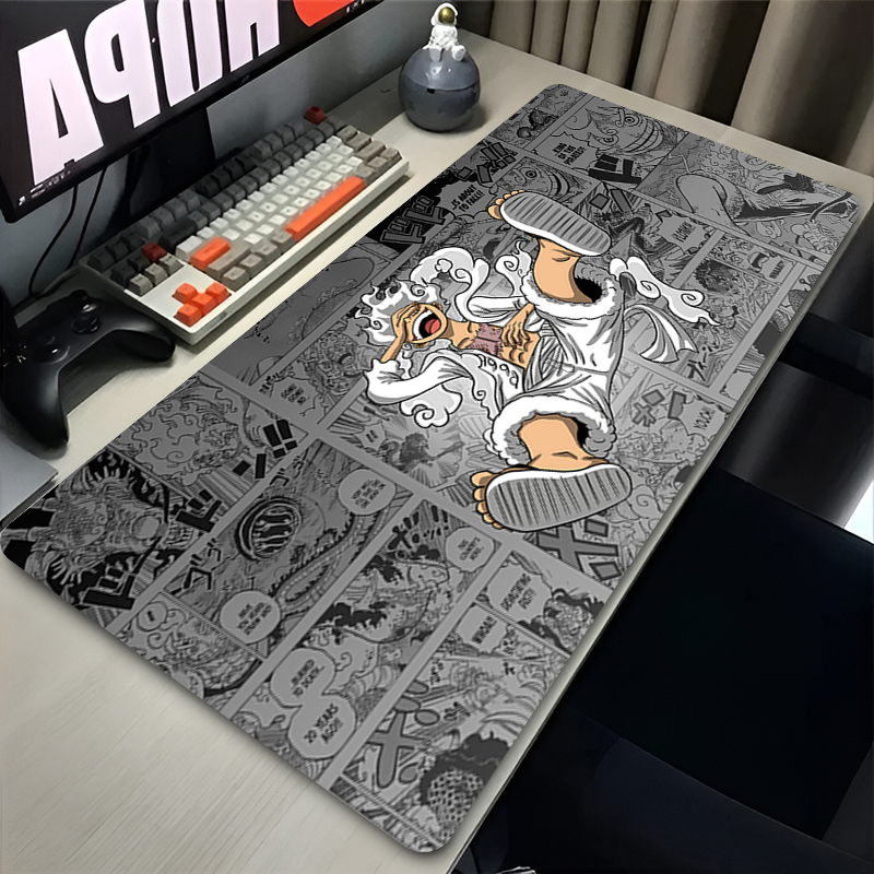 Gaming Keyboard High Ground - แผ่นรองเมาส์ อุปกรณ์เสริมสำหรับเกม แผ่นรองคีย์บอร์ดขนาดใหญ่ แผ่นรองกันลื่นสำหรับคอมพิวเตอร์ ลายอนิเมะวันพีซ แผ่นรองโต๊ะสำหรับเกมเมอร์พีซี