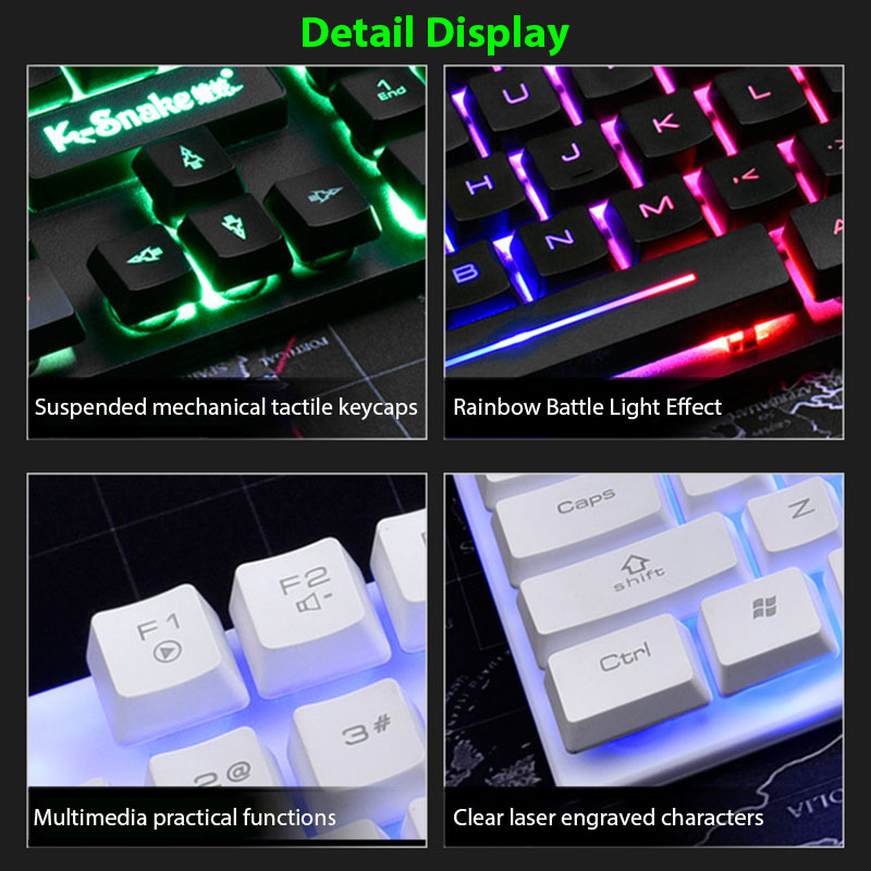 KM320 ชุดคีย์บอร์ดและเมาส์กันน - Gaming Keyboard And Mouse Set บทวิจารณ์และราคา