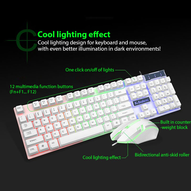 KM320 ชุดคีย์บอร์ดและเมาส์กันน - Gaming Keyboard And Mouse Set บทวิจารณ์และราคา