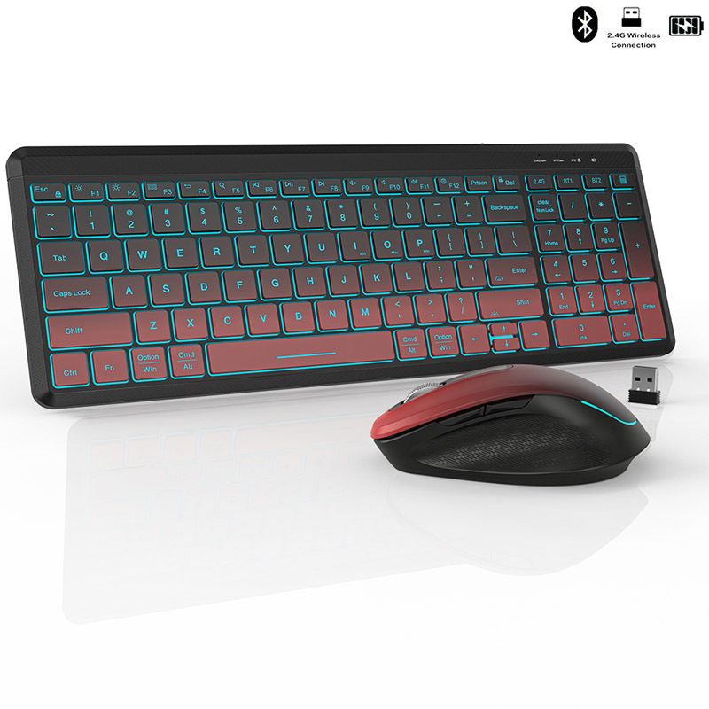 ชุดแป้นพิมพ์และเมาส์ไร้สายแบบเ - Gaming Keyboard Bundle บทวิจารณ์และราคา