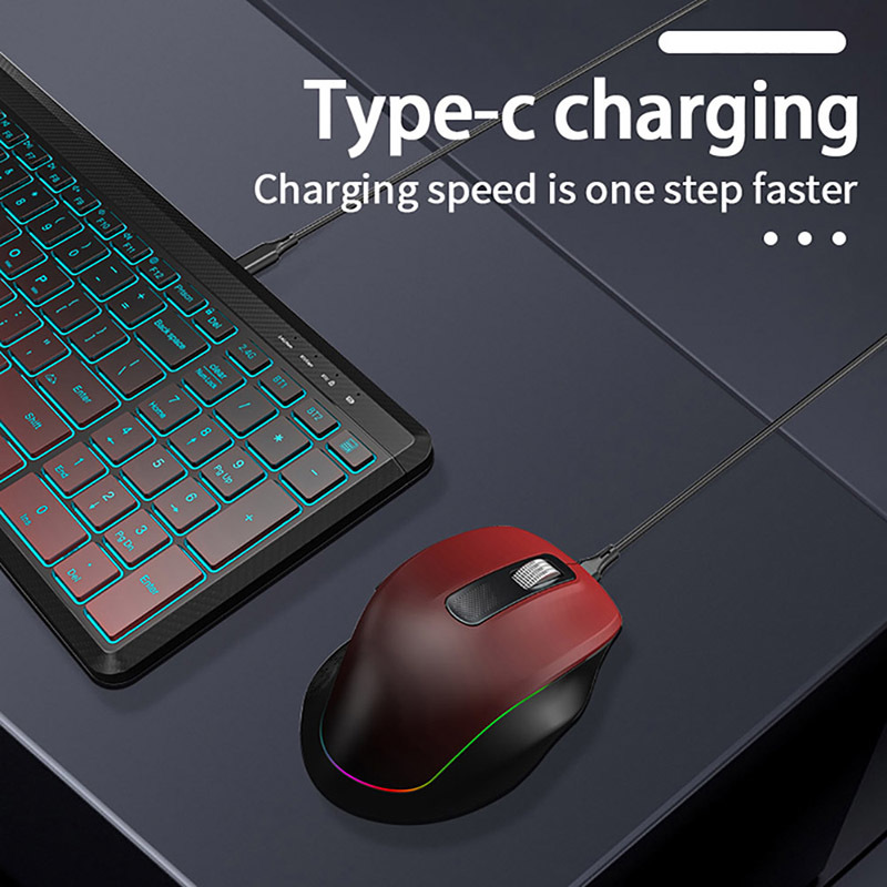 ชุดแป้นพิมพ์และเมาส์ไร้สายแบบเ - Gaming Keyboard Bundle บทวิจารณ์และราคา