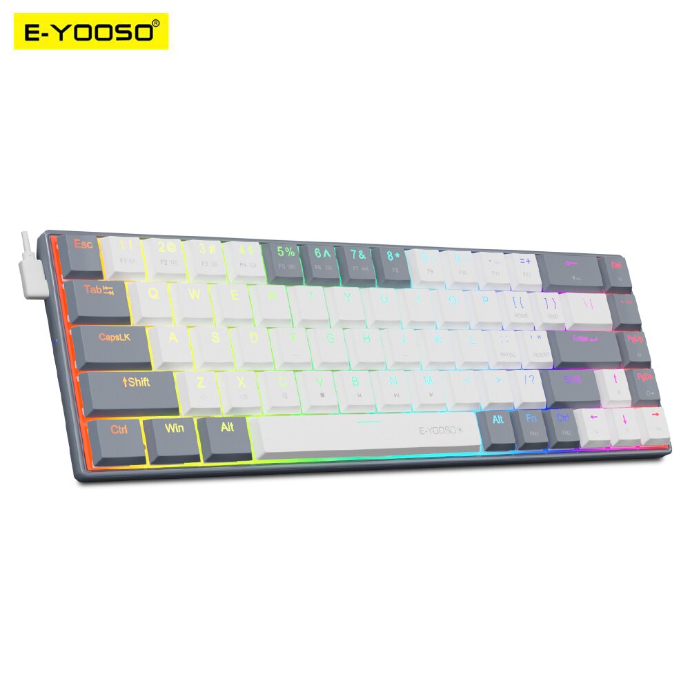 E-YOOSO A68 RGB Mini Slim USB  - Gaming Keyboard Bundle บทวิจารณ์และราคา