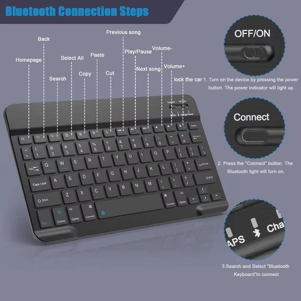 บลูทูธ 5.0 คีย์บอร์ดไร้สาย 200 - Gaming Keyboard Wireless บทวิจารณ์และราคา