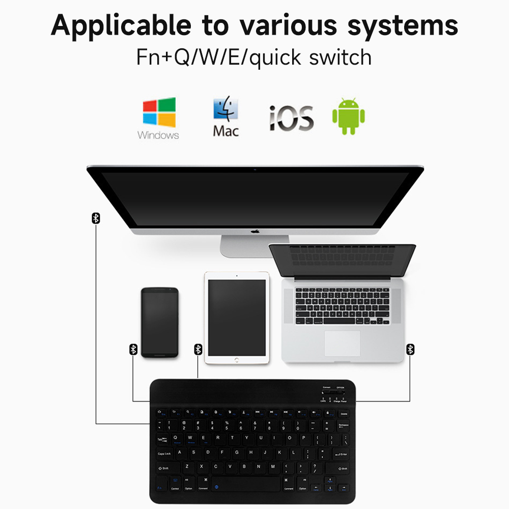 คีย์บอร์ดบลูทูธสำหรับ iOS Andr - Gaming Keyboard Mouse Wireless บทวิจารณ์และราคา