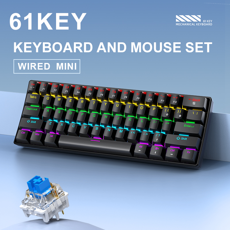 APAYADO K61 Mini Mechanical Ke - Gaming Keyboard And Mouse Set บทวิจารณ์และราคา