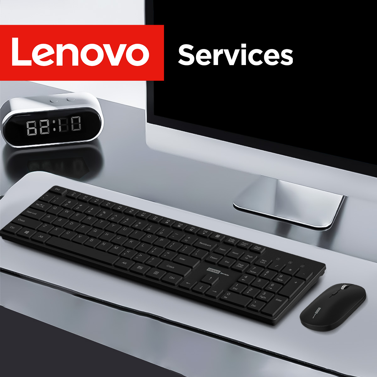 เลอโนโว KN220 คอมโบคีย์บอร์ดไร - Gaming Keyboard Mouse Wireless บทวิจารณ์และราคา