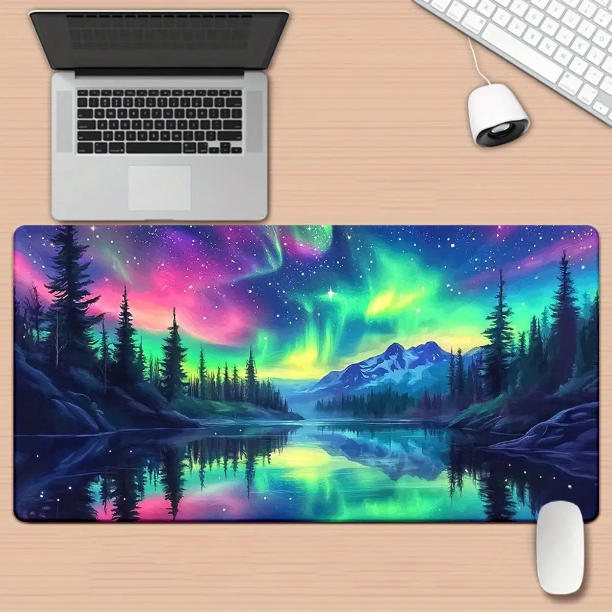 แผ่นรองเมาส์ลายคลื่นสีสันสดใส  - Gaming Keyboard Brand บทวิจารณ์และราคา