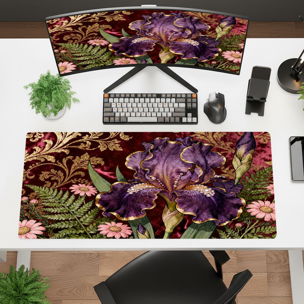 แผ่นรองเมาส์ลายดอกไม้สีม่วง แบ - Gaming Keyboard Brand บทวิจารณ์และราคา