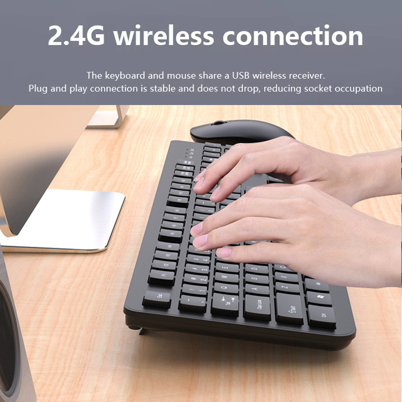 ชุดคีย์บอร์ดไร้สาย 2.4G เมาส์  - Gaming Keyboard Mouse Wireless บทวิจารณ์และราคา