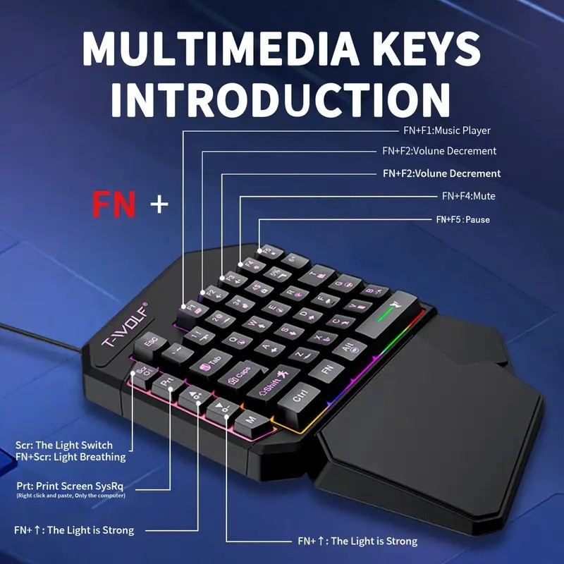 FocusOnPC TF900 ชุดแปลงสัญญาณเ - Gaming Keyboard Bundle บทวิจารณ์และราคา