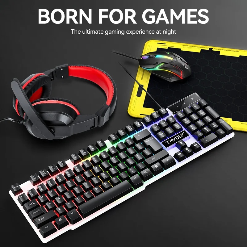 ชุดคีย์บอร์ดและเมาส์ USB ใหม่ส - Gaming Keyboard And Mouse Set บทวิจารณ์และราคา