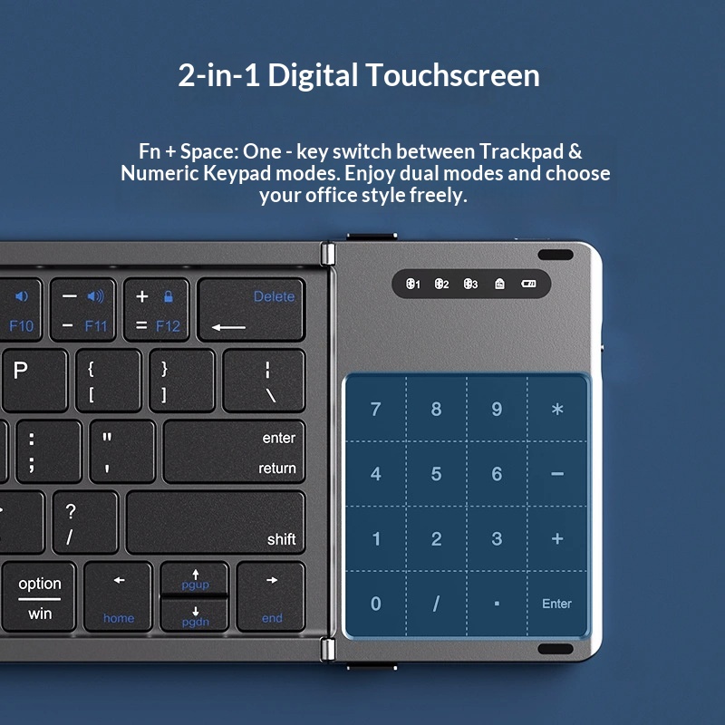 เม็งซู่ ไตร โฟลด์คีย์บอร์ดไร้ส - Gaming Keyboard Wireless บทวิจารณ์และราคา
