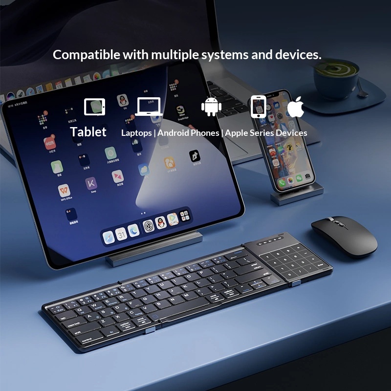 เม็งซู่ ไตร โฟลด์คีย์บอร์ดไร้ส - Gaming Keyboard Wireless บทวิจารณ์และราคา