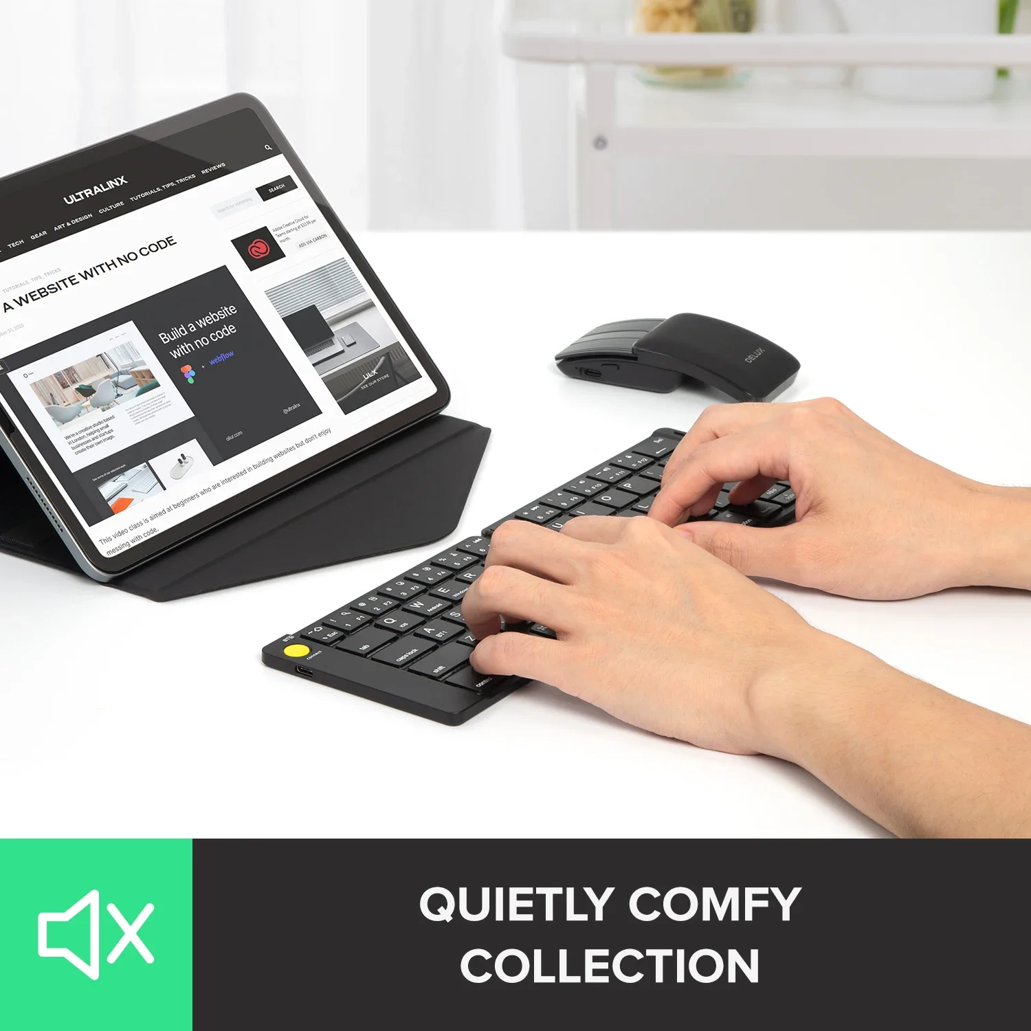 Delux พับคีย์บอร์ดเมาส์ชุดไร้ส - Gaming Keyboard Mouse Wireless บทวิจารณ์และราคา