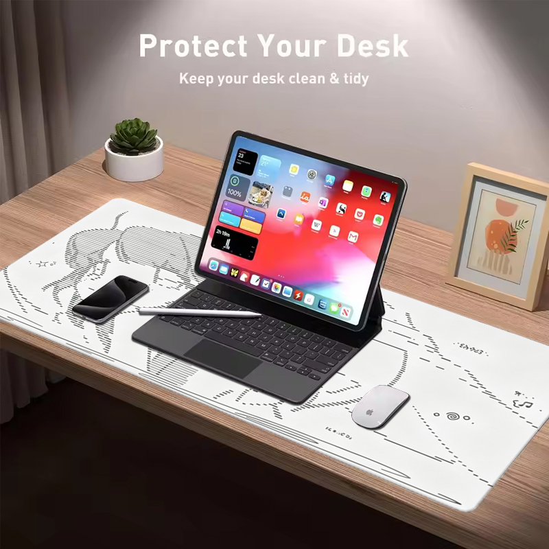 แผ่นรองเมาส์หนังลายการ์ตูนอนิเ - Gaming Keyboard Nearby บทวิจารณ์และราคา